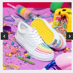 Like NEW Vans x Flour Shop rainbow sneakers